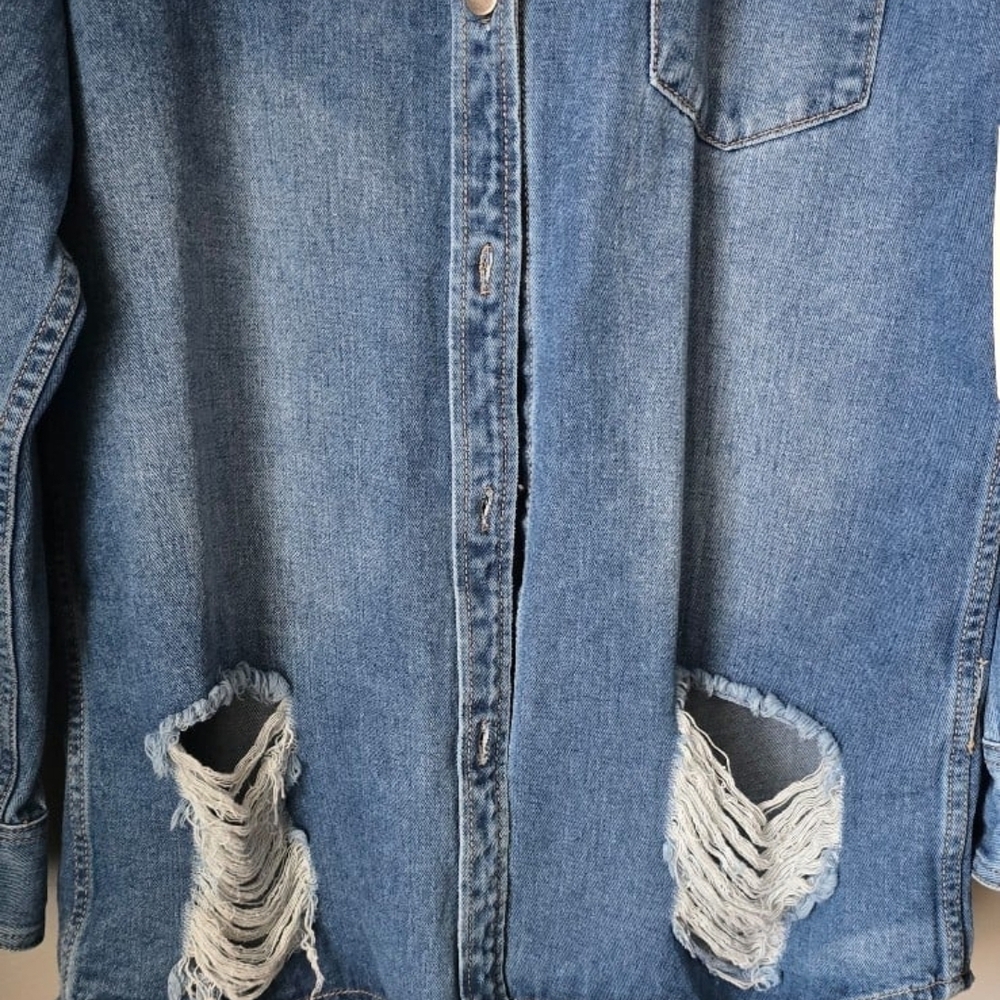 American Bazi Blue Denim Jacket - Picture 5 of 5